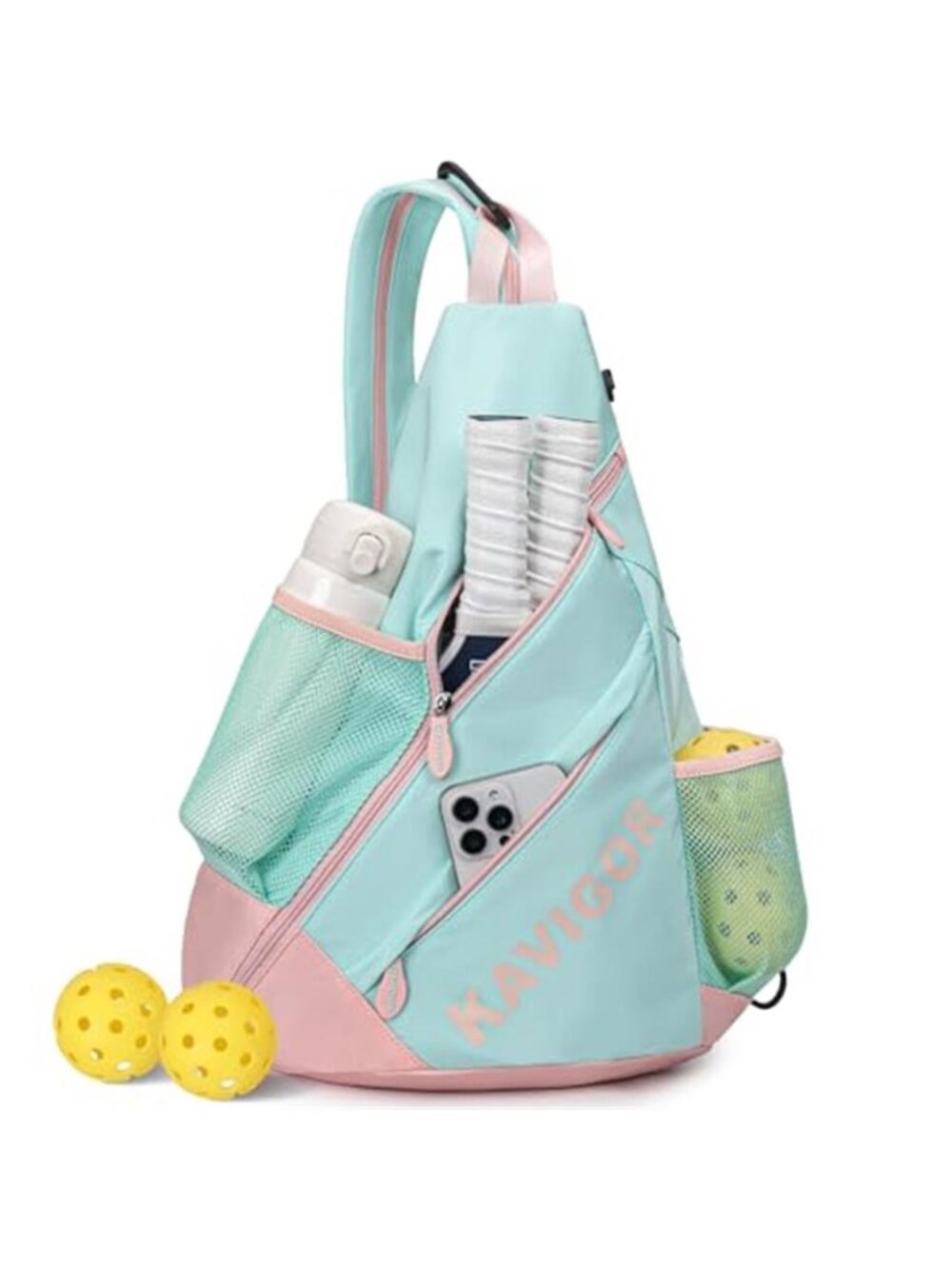 Pickleball Sling Bag Lightweight Convertible Paddle Backpack